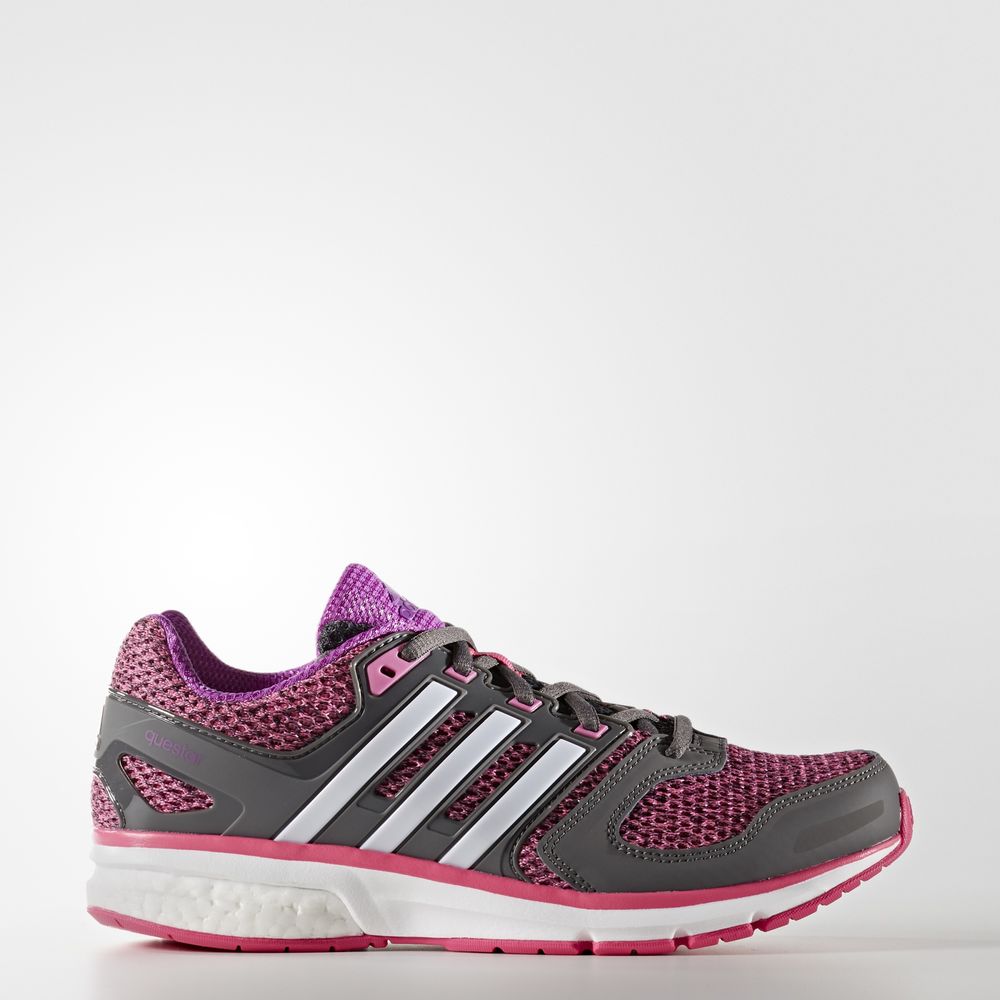 Adidas Questar Boost - παπουτσια για τρεξιμο γυναικεια - Ασπρα/Μωβ/Γκρι,Μέγεθος: EU 36 – 54 2/3 (485